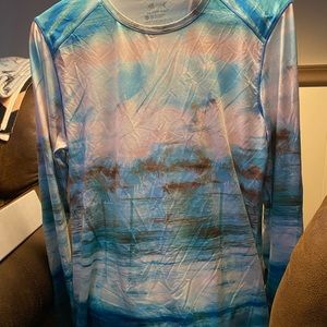 Long sleeve, Silver Bait blouse. Medium. Worn once. New.